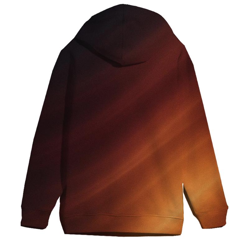 Molten Copper Drift Gradient zip-up hoodies