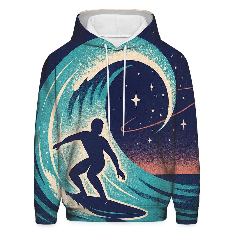 Lunar Tides Surf Break printed hoodies