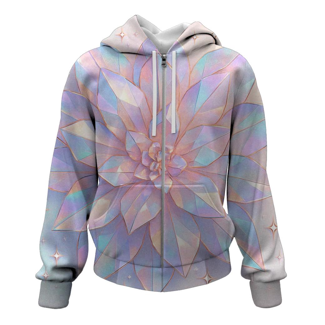 Holo Prism Petals heavyweight hoodies