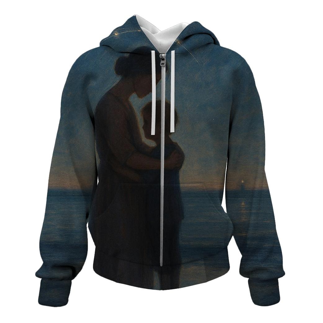 The Harbor Within Her Heart A Mother Who Teaches Us Where Home Is embroidered hoodies