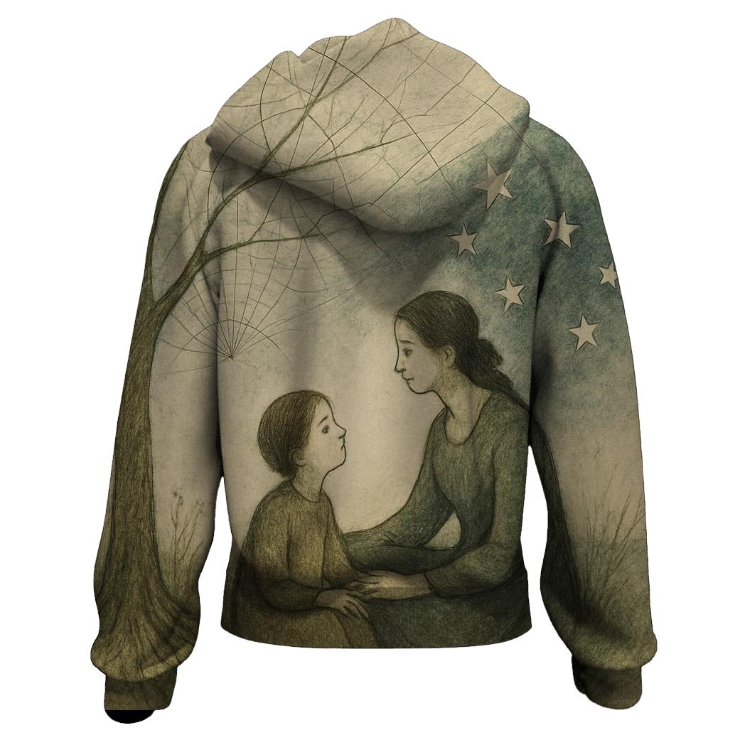 The Quiet Atlas A Mothers Love That Maps A Childs Becoming zip-up hoodies