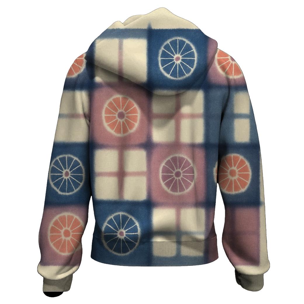 Itajime Eclipse Grid With Kumo Rosettes heavyweight hoodies