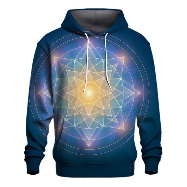 Aurora Prism Mandala heavyweight hoodies