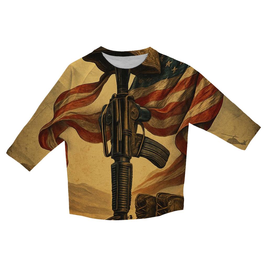 Desert Crosswind Memorial Standard printed three quarter sleeve shirts