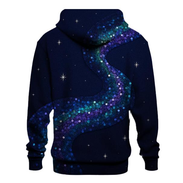 Midnight Sequin Current embroidered hoodies
