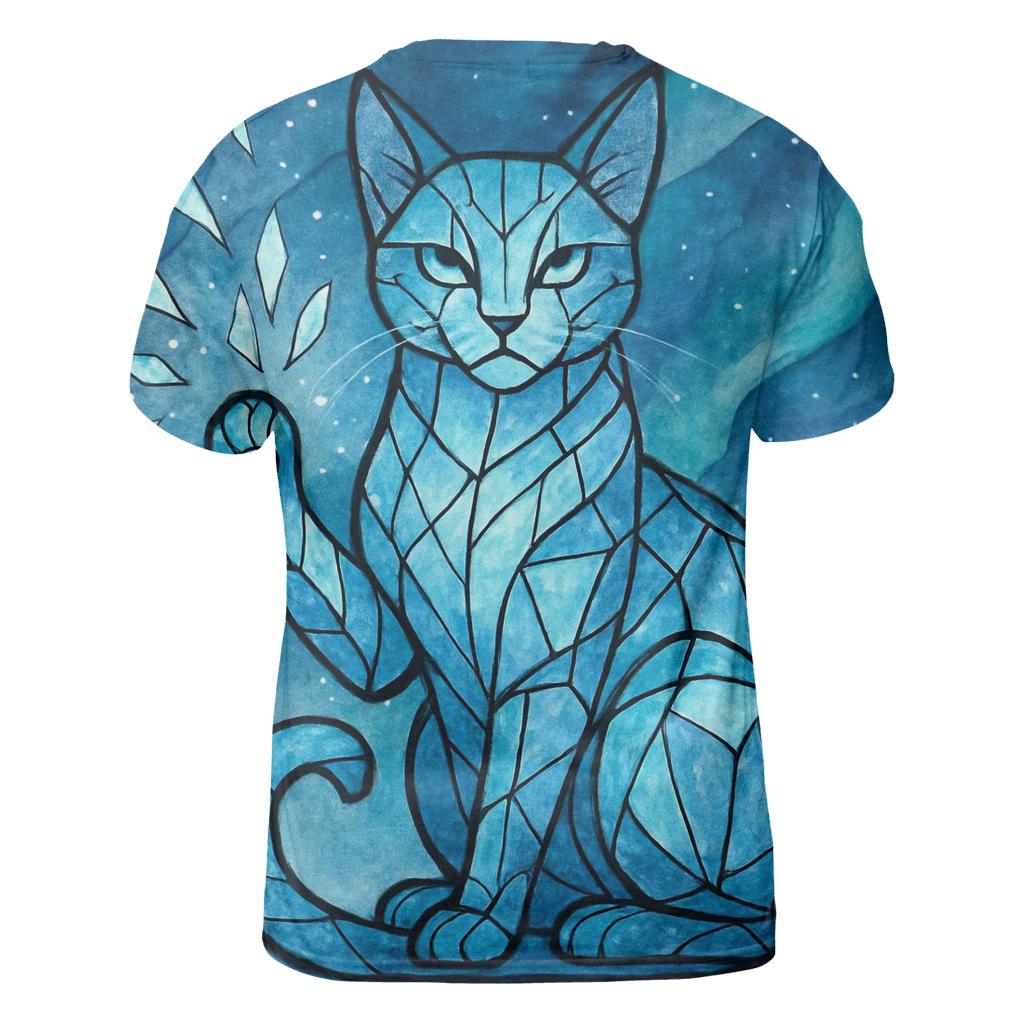 Aurora Glass Guardian Cat creative print fashion shirts