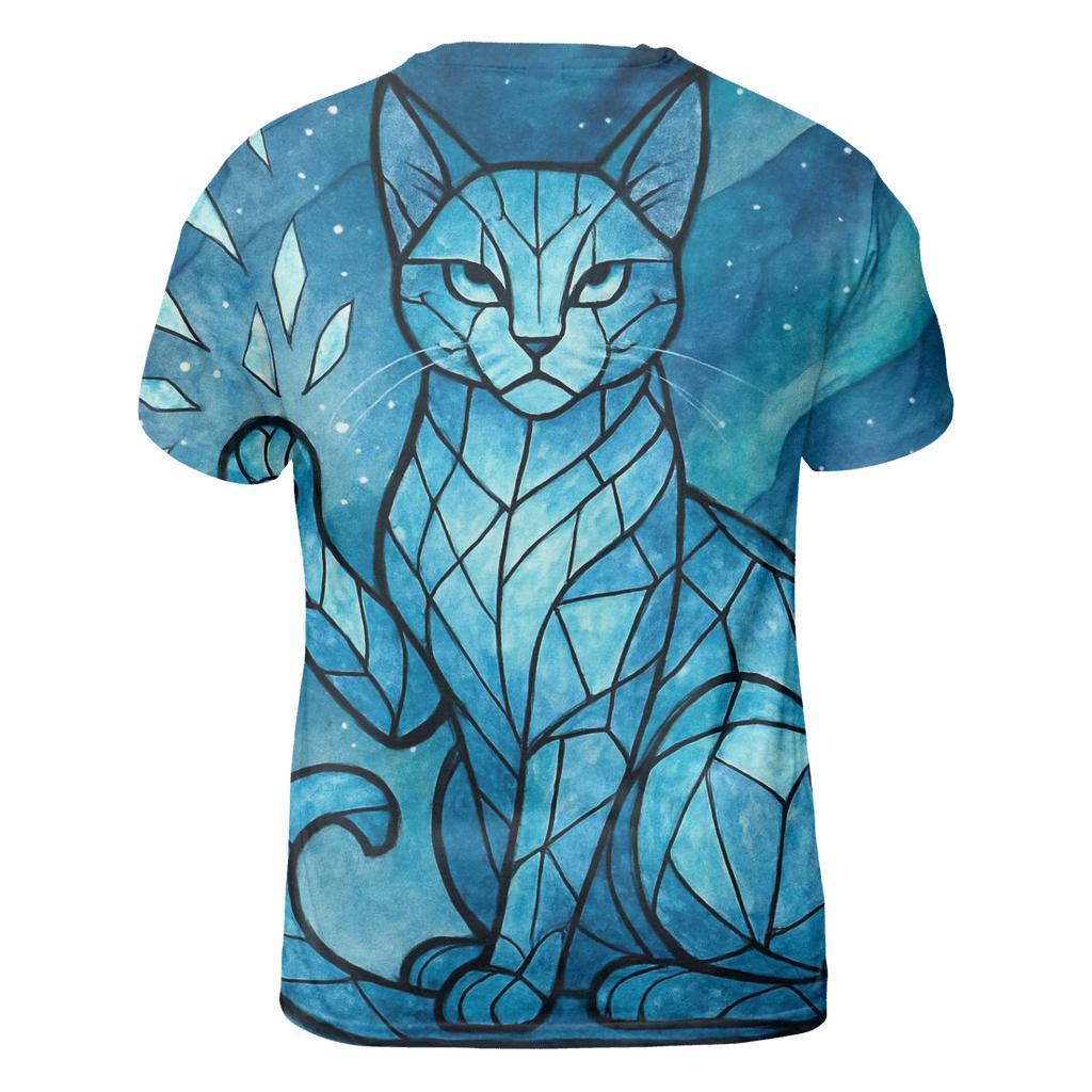 Aurora Glass Guardian Cat creative print fashion shirts
