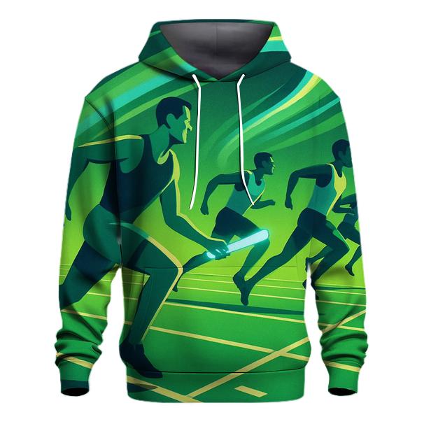 Aurora Sprint Relay embroidered hoodies