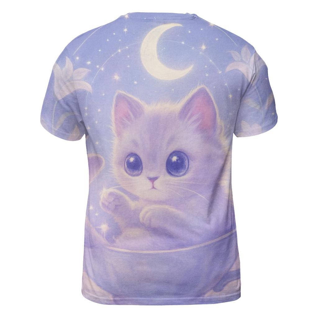 Moonlit Teacup Kitten Constellation personalized full print shirts
