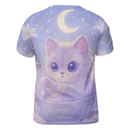 Moonlit Teacup Kitten Constellation personalized full print shirts