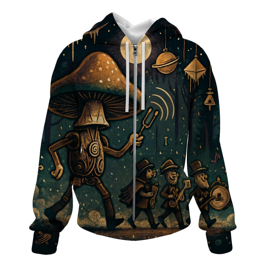Clockwork Mushroom Parade custom hoodies