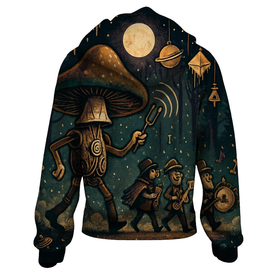 Clockwork Mushroom Parade custom hoodies