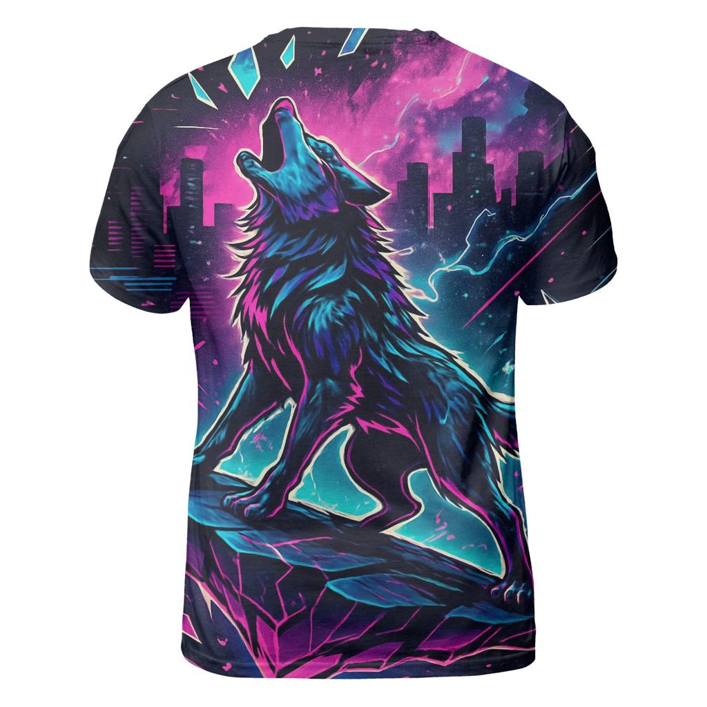 Neon Rift Howl Wolf custom all-over print shirts