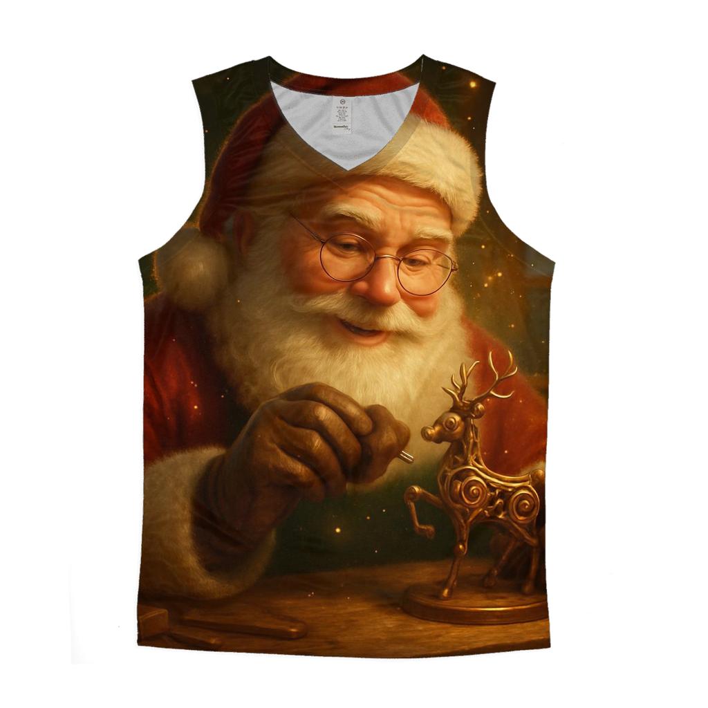 Golden Workshop Santa Automaton cotton sleeveless tops