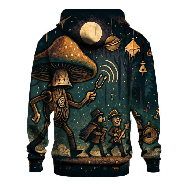 Clockwork Mushroom Parade pullover hoodies