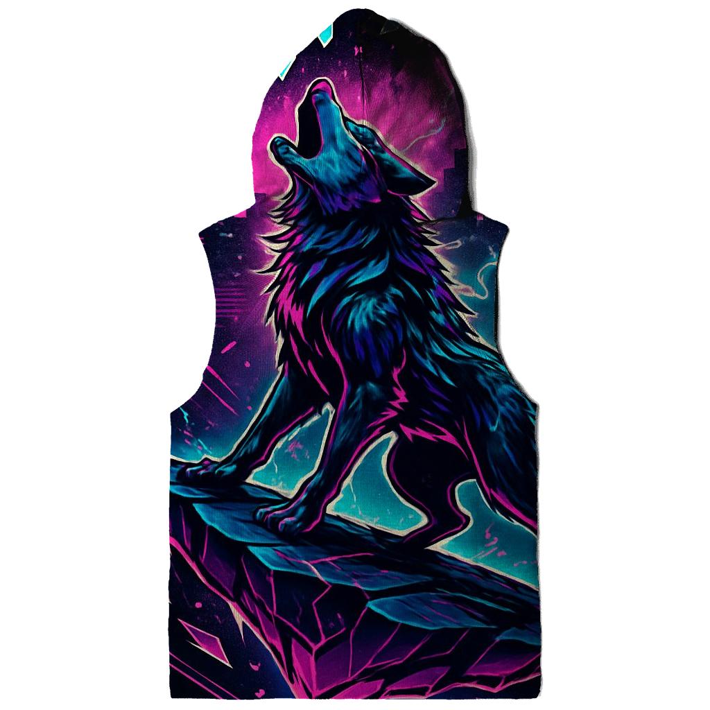 Neon Rift Howl Wolf premium hoodies