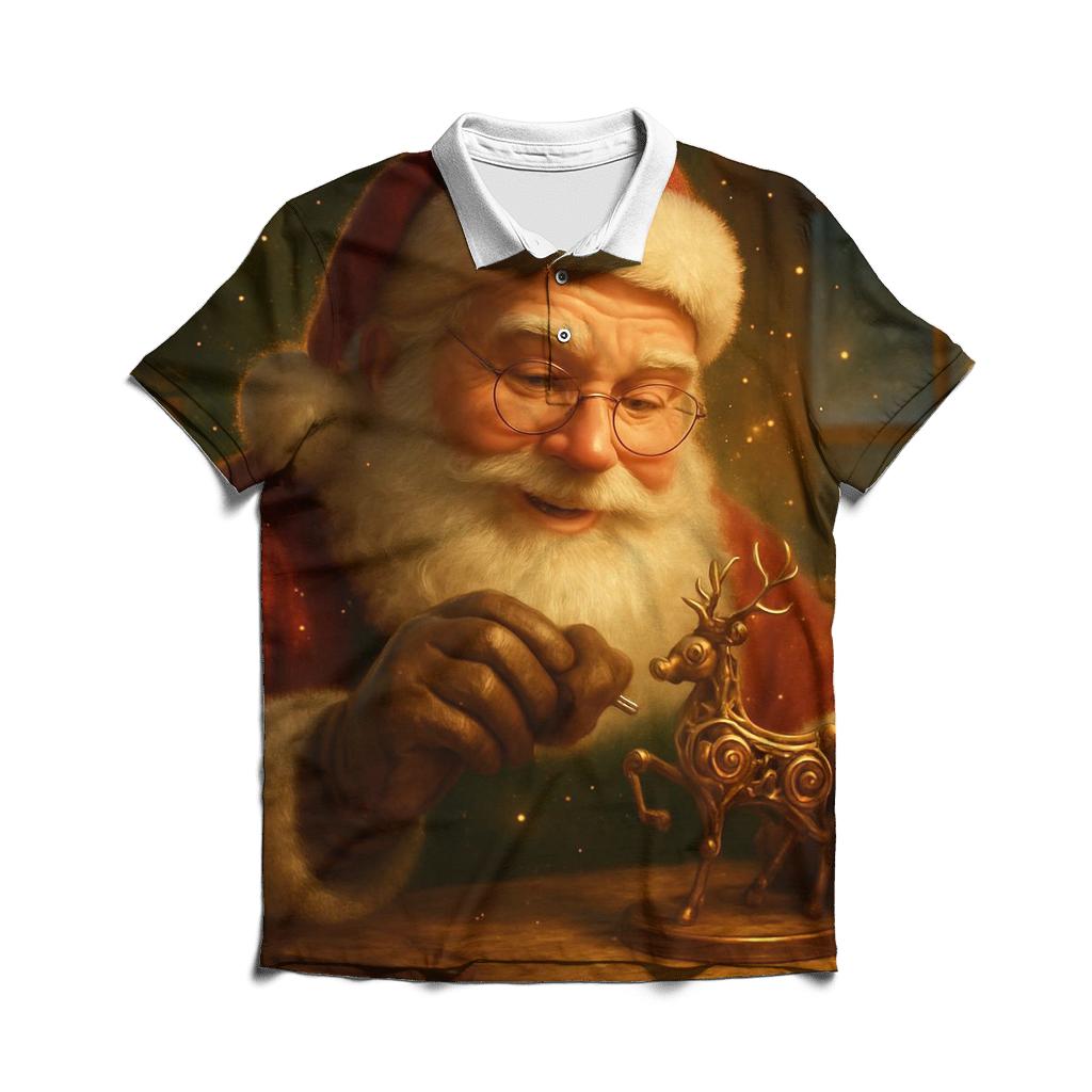 Golden Workshop Santa Automaton casual sports polo shirts