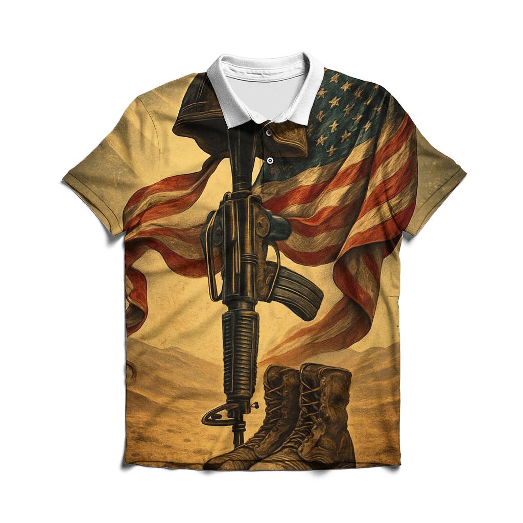 Desert Crosswind Memorial Standard classic pique polos