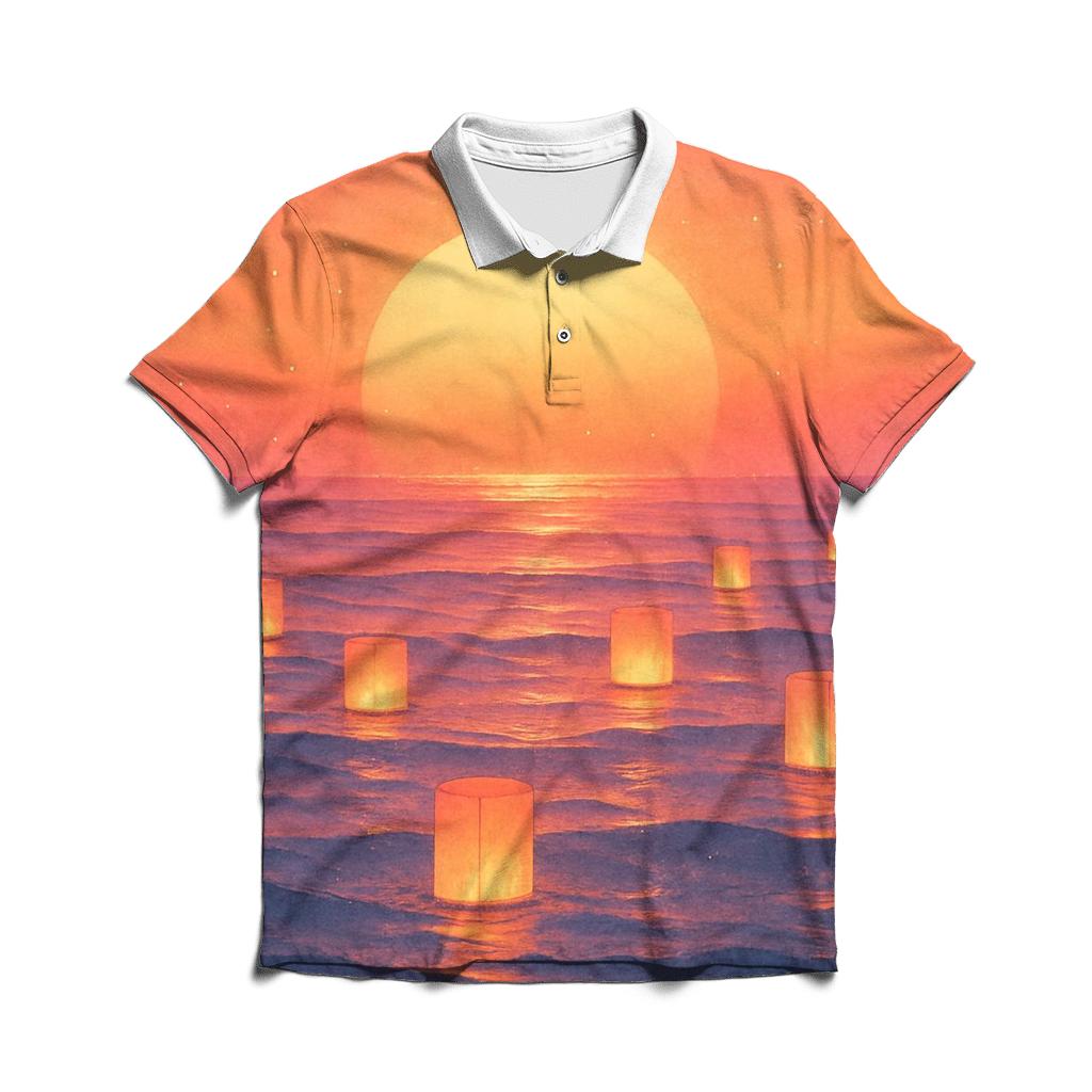 Lantern Tide Afterglow premium cotton polo shirts