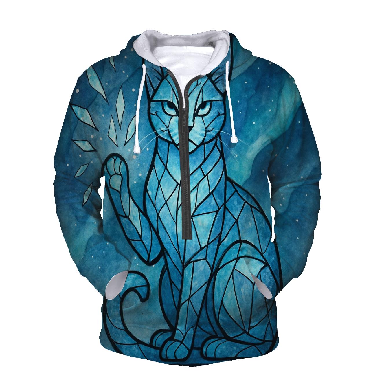 Aurora Glass Guardian Cat custom hoodies