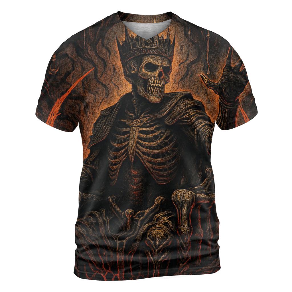 Throne Of The Molten Crown Warden creative print fashion shirts