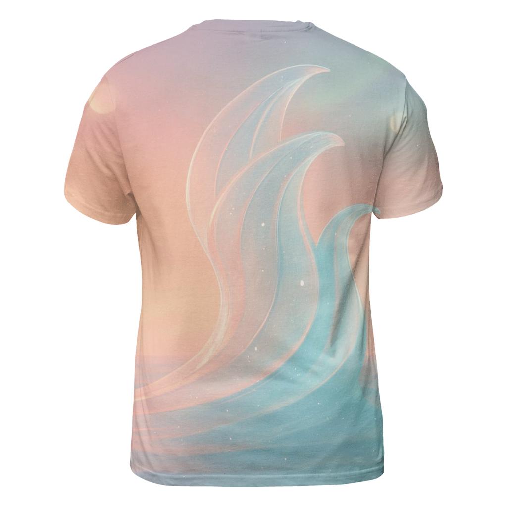 Prismatic Tidal Observatory vibrant all-over design tees