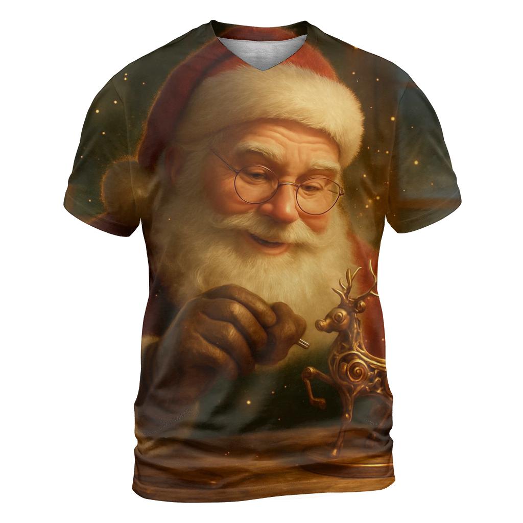 Golden Workshop Santa Automaton custom all-over print shirts