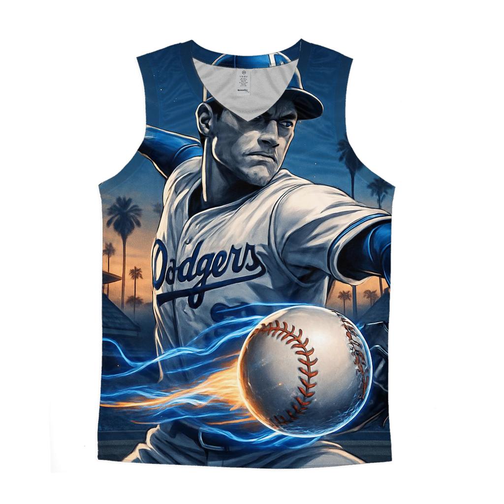 Chrome Fastball Over The Palm Horizon graphic print tank tops