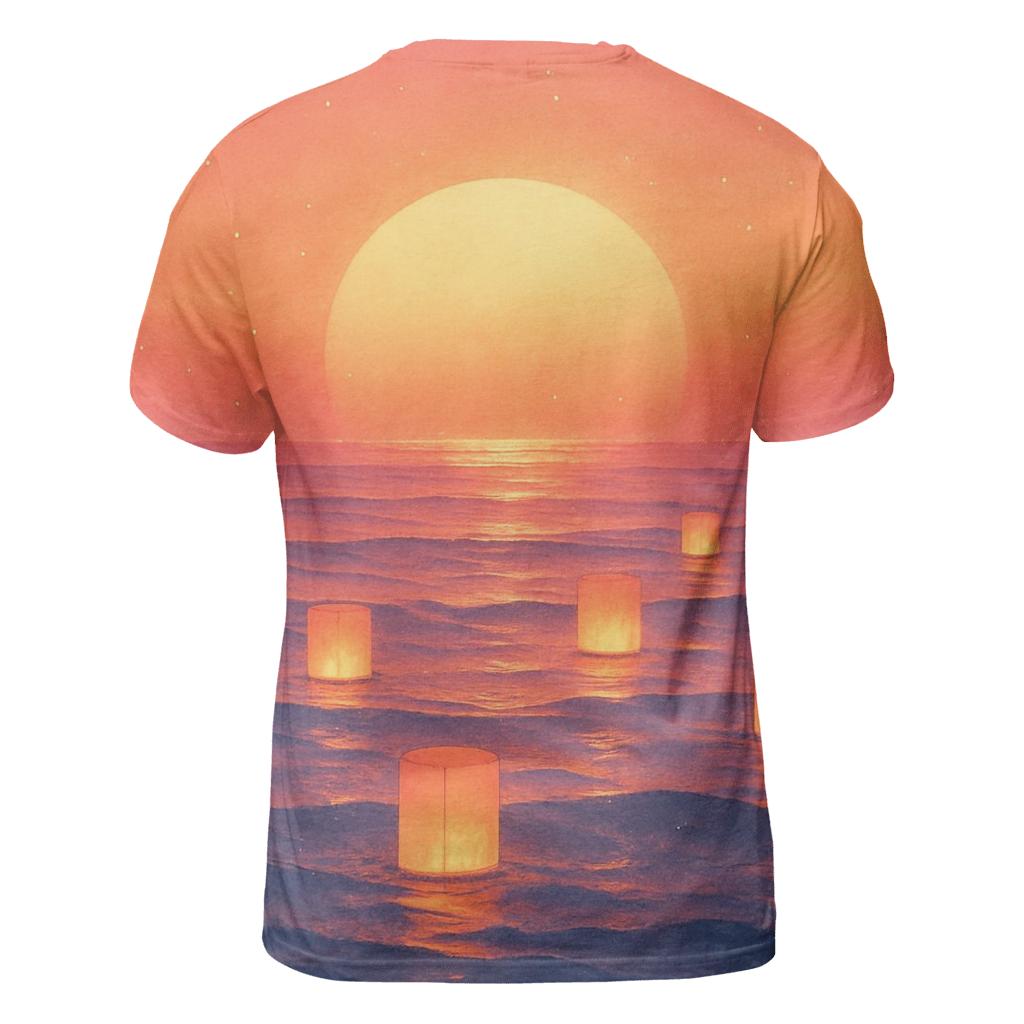 Lantern Tide Afterglow unique graphic print tees