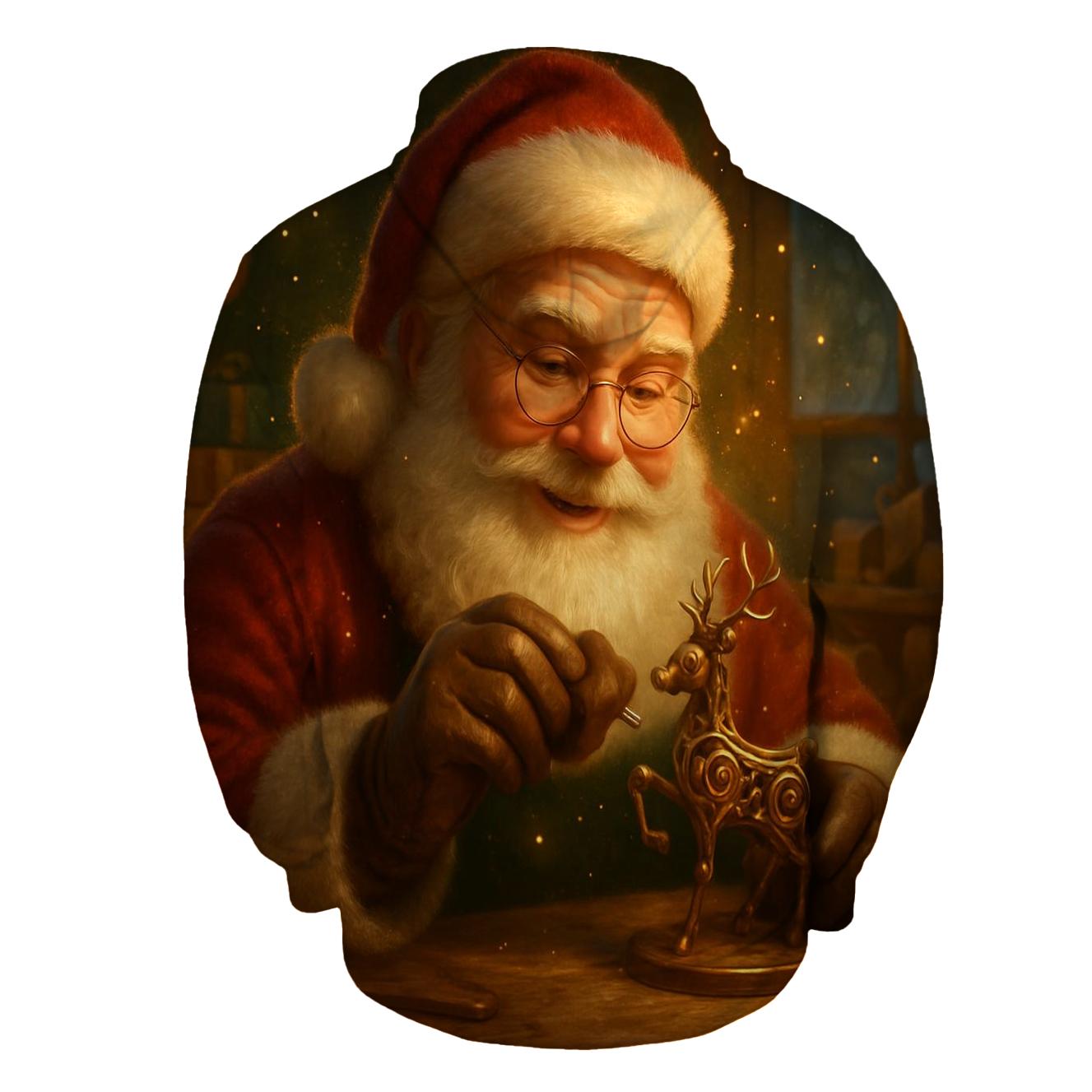 Golden Workshop Santa Automaton graphic hoodies