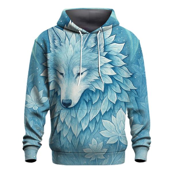 Frost Bloom Sentinel Wolf hoodie designs