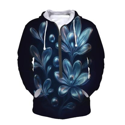 Chrome Bloom Gravity Garden embroidered hoodies