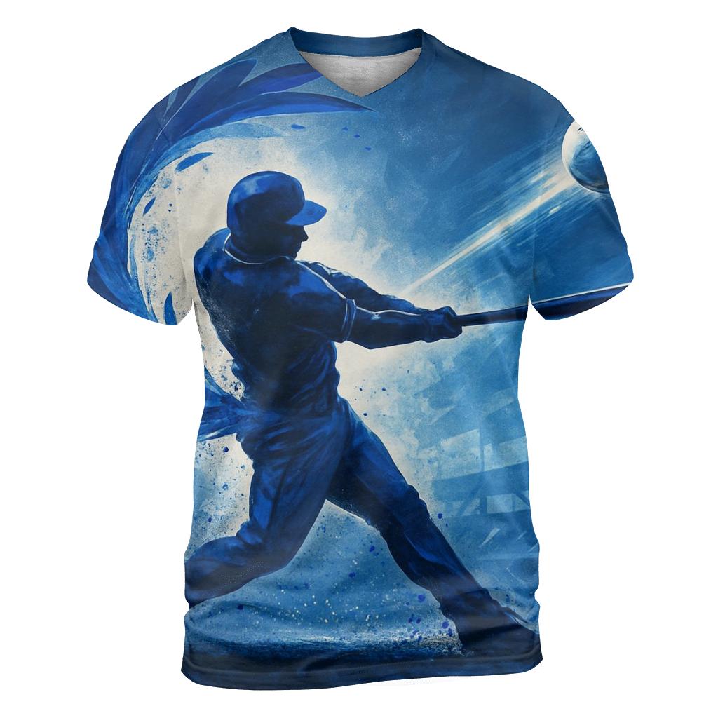 Featherstorm Fastball Blue Jays artistic all-over print tops