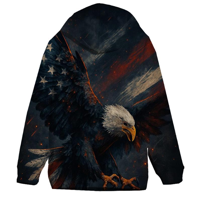 Eagle Over Ember Stripes heavyweight hoodies