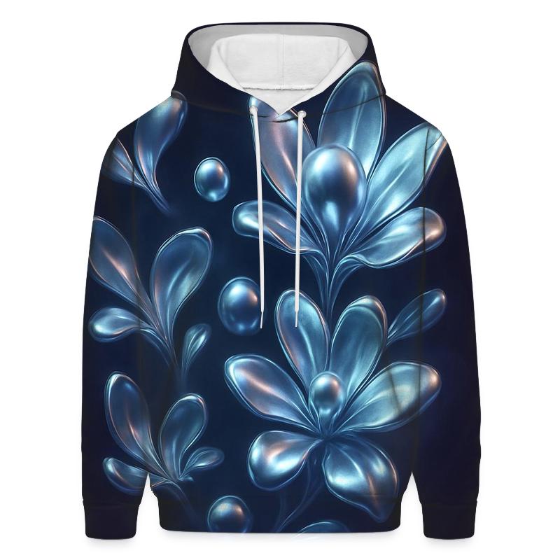 Chrome Bloom Gravity Garden embroidered hoodies