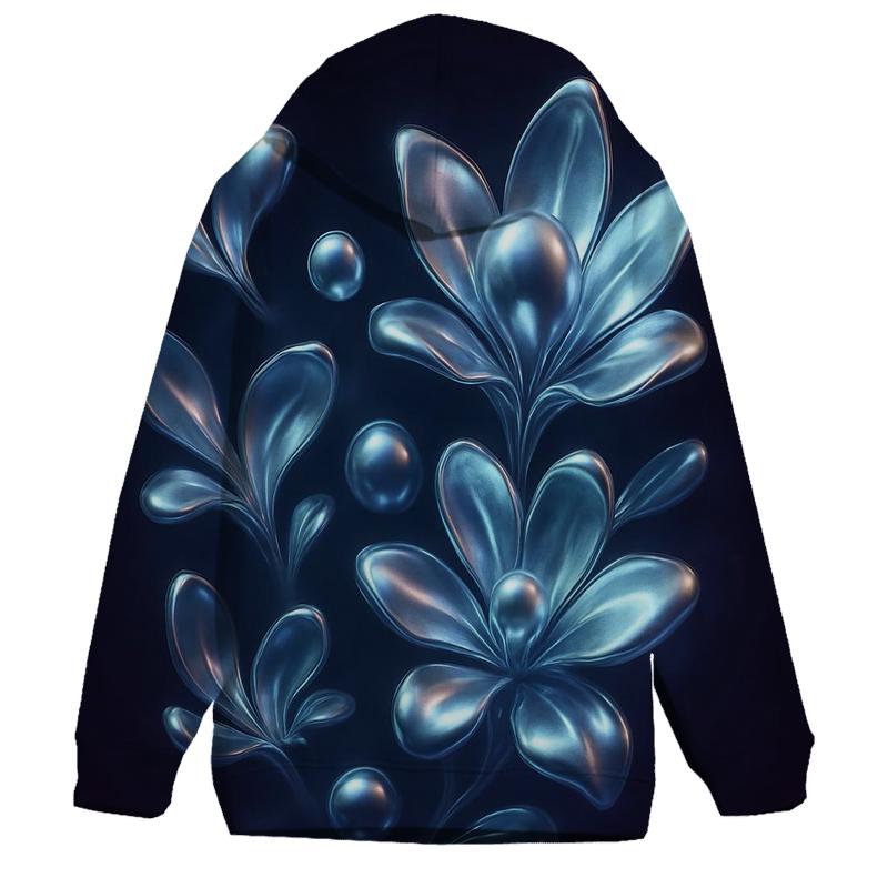 Chrome Bloom Gravity Garden embroidered hoodies