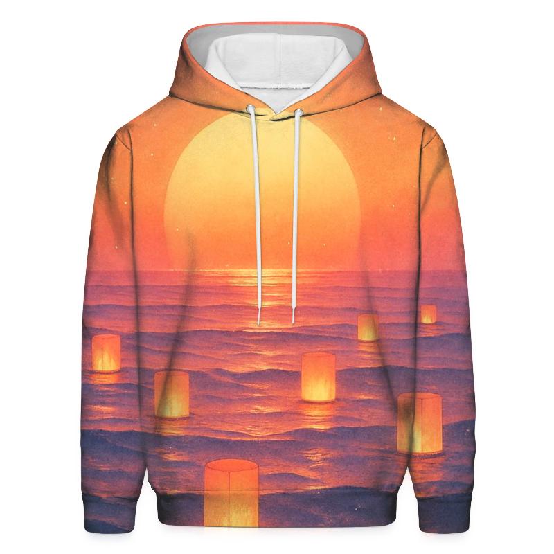 Lantern Tide Afterglow printed hoodies