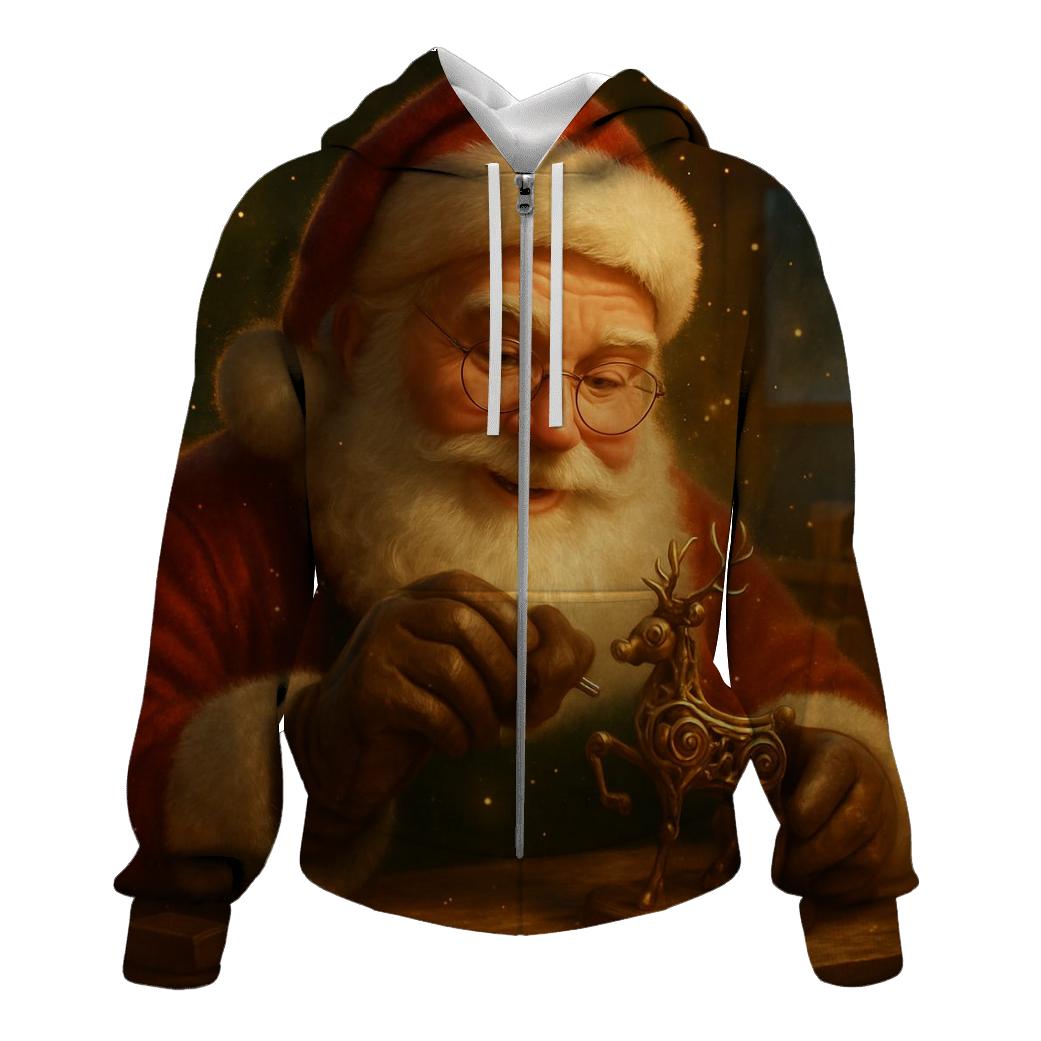 Golden Workshop Santa Automaton printed hoodies