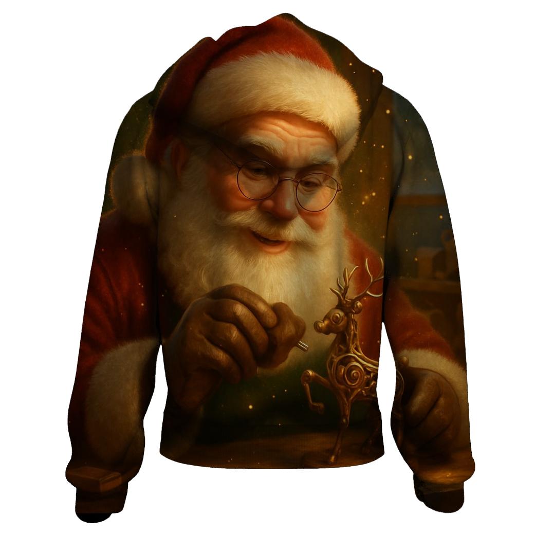 Golden Workshop Santa Automaton printed hoodies