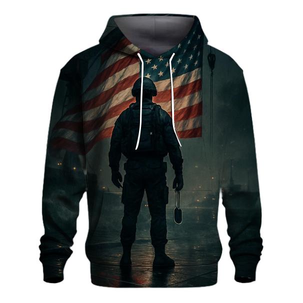 Harbor Vigil Flag Reflection hoodie designs