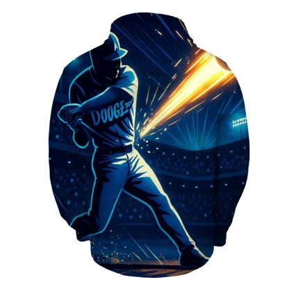 Neon Rally Burst Through The Night Stadium printed hoodies