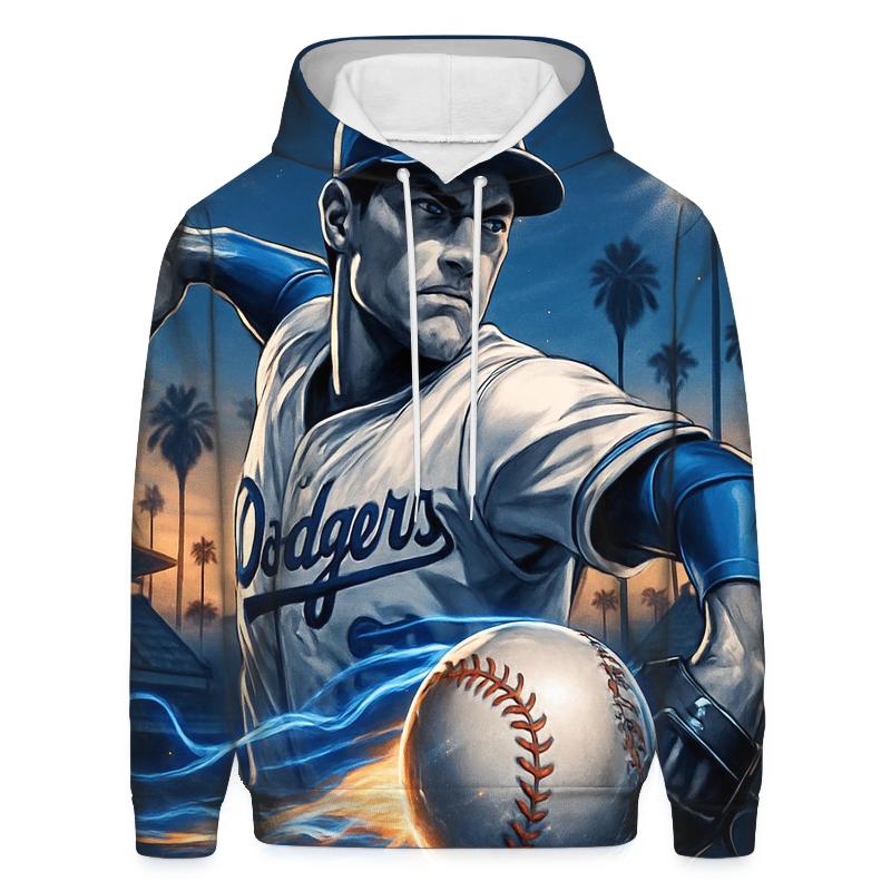 Chrome Fastball Over The Palm Horizon embroidered hoodies