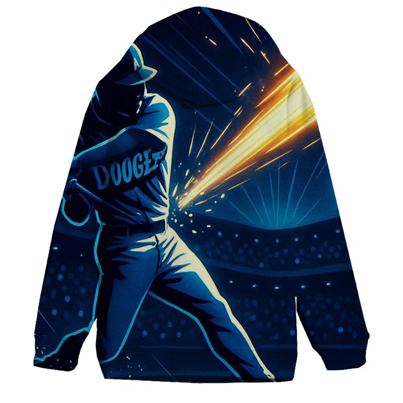 Neon Rally Burst Through The Night Stadium zip-up hoodies