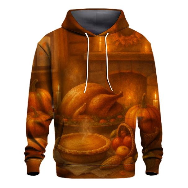 Candlelit Cornucopia Cabin Supper designer hoodies