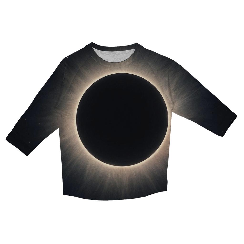 Eclipse Corona Lacework printed three quarter sleeve shirts