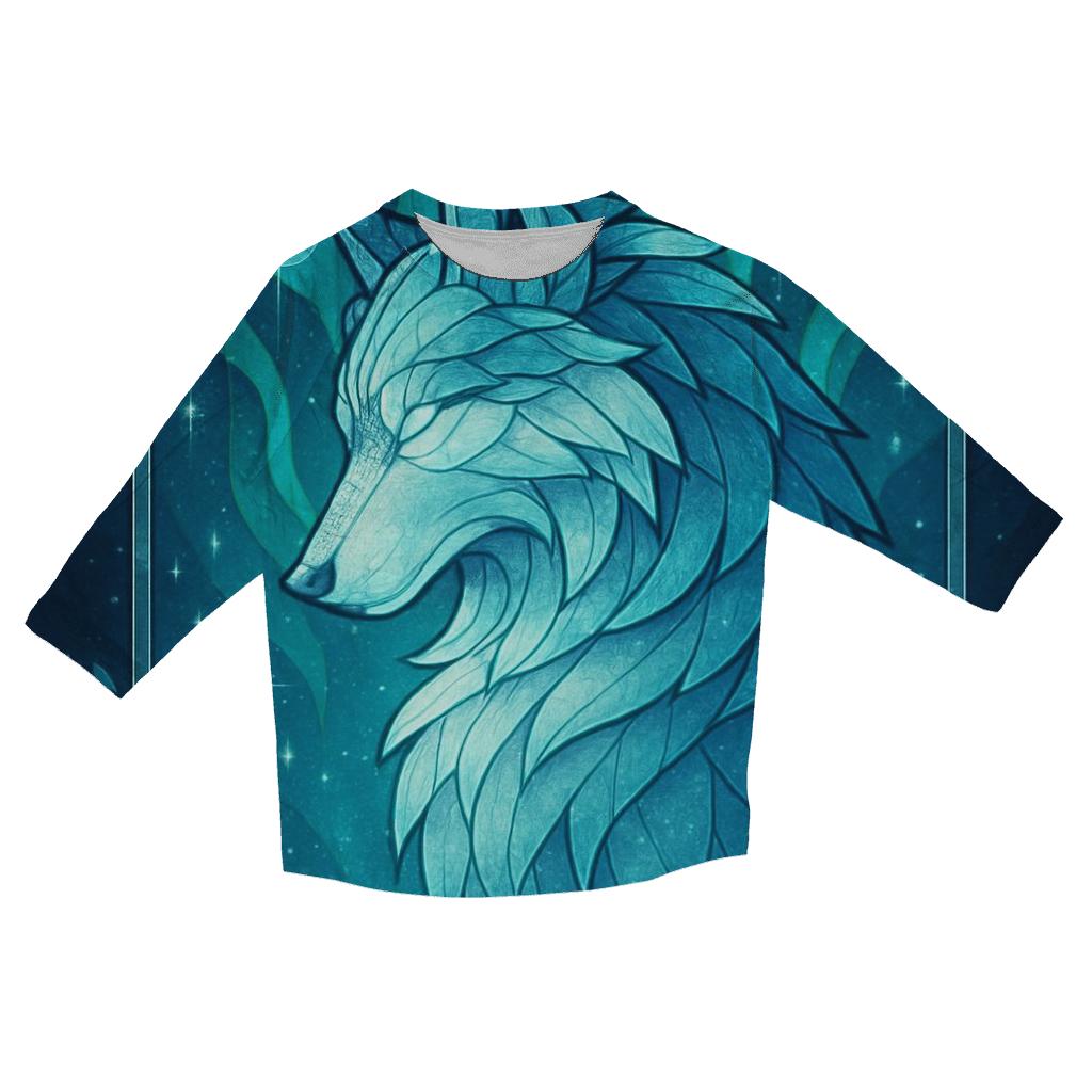 Cathedral Of The Aurora Wolf fashion 3/4 sleeve shirts