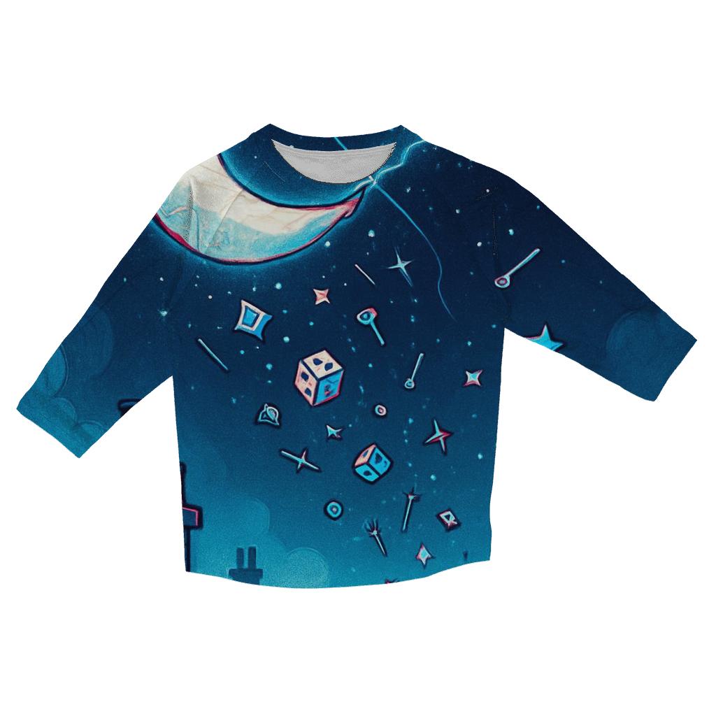 The Kite That Stole Midnight custom 3/4 sleeve shirts