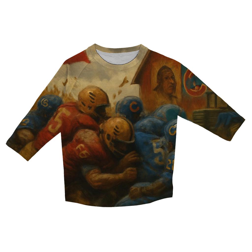 Harvest Field Clash Braves Vs Cubs trendy 3/4 sleeve tops