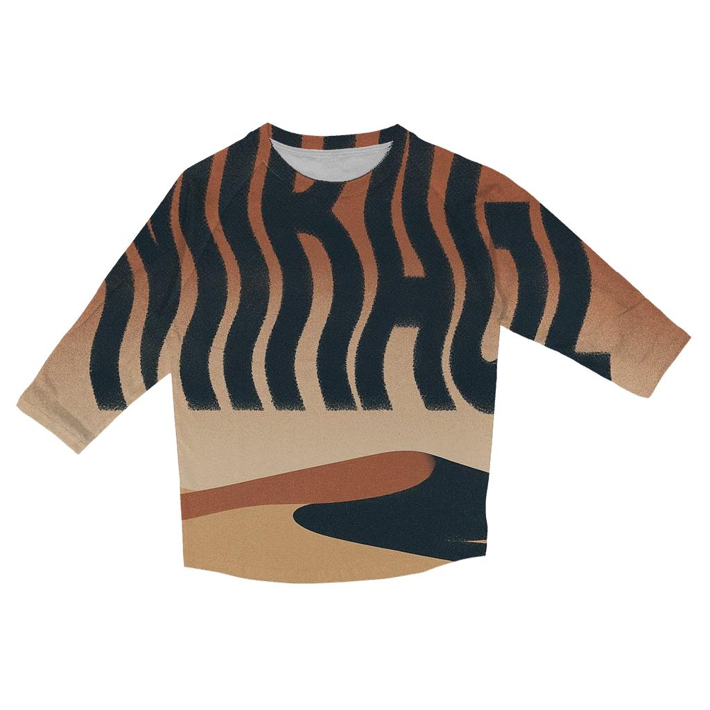 Desert Moon Typography Mirage printed three quarter sleeve shirts