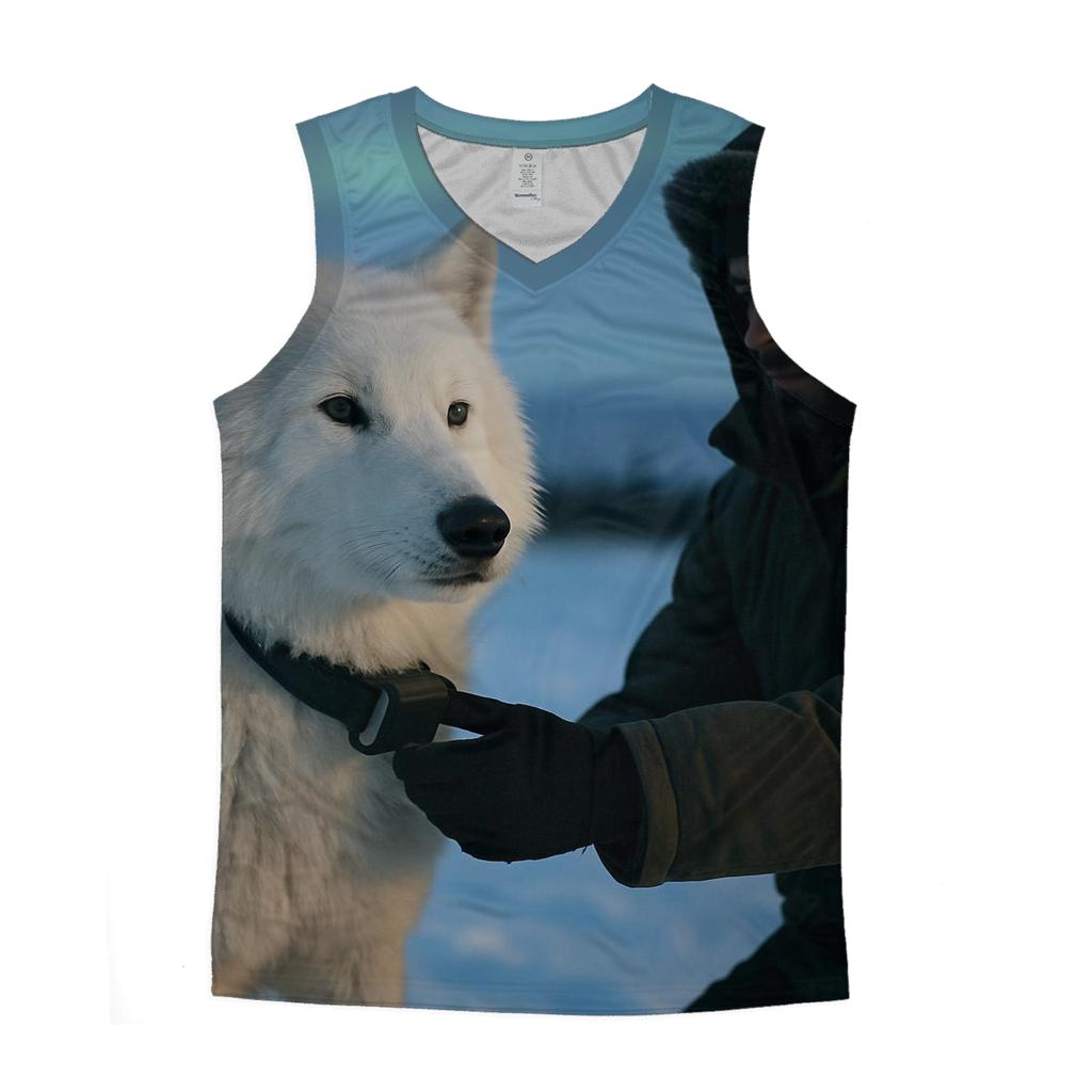Arctic Wolf Under Boreal Research Collar Check stylish racerback tanks